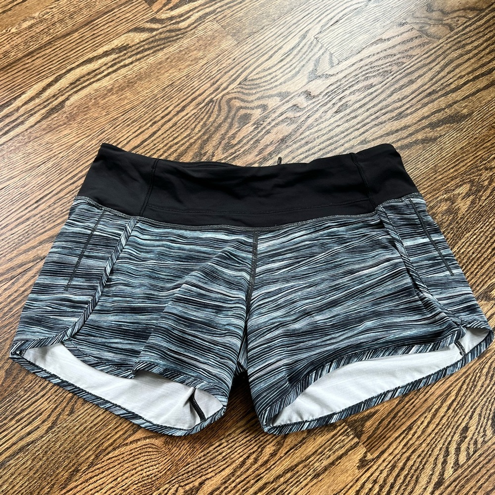Striped Lululemon shorts